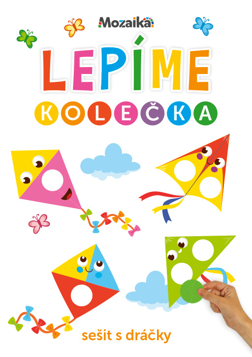 Lepíme kolečka sešit s dráčky Poškozené