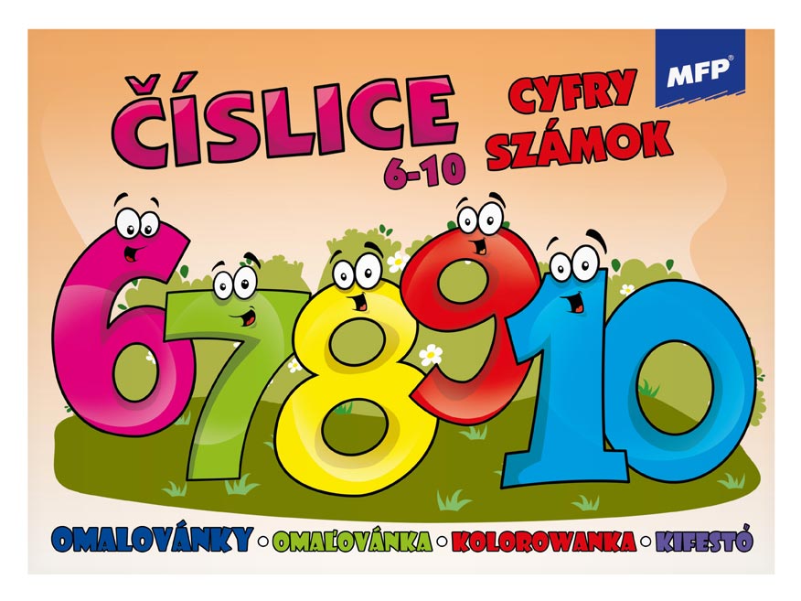Omalovánky Číslice 6-10