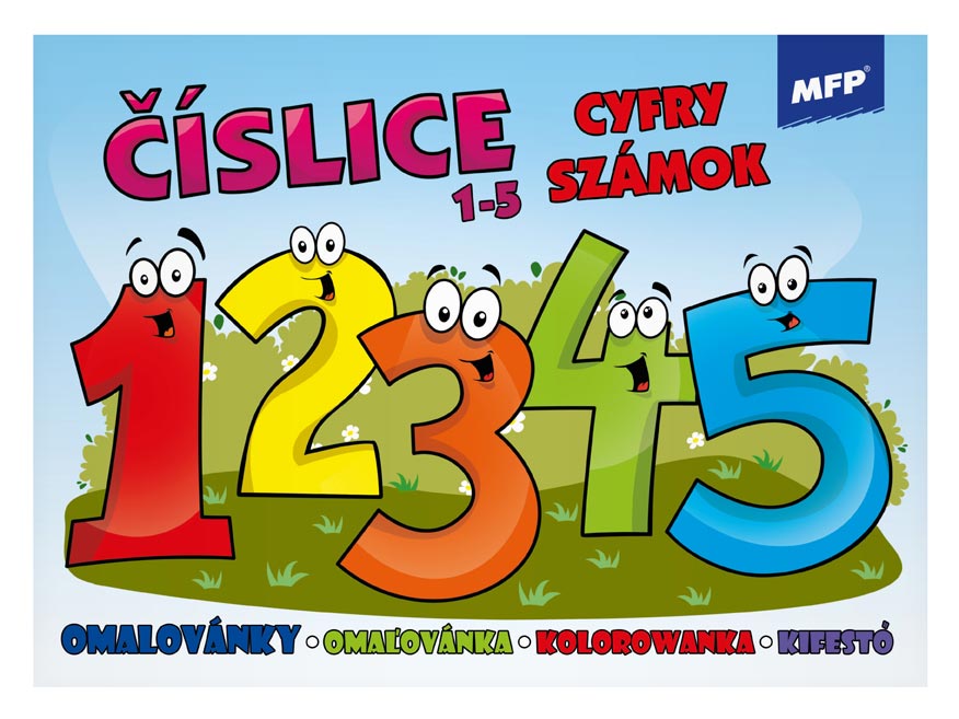 Omalovánky Číslice 1-5