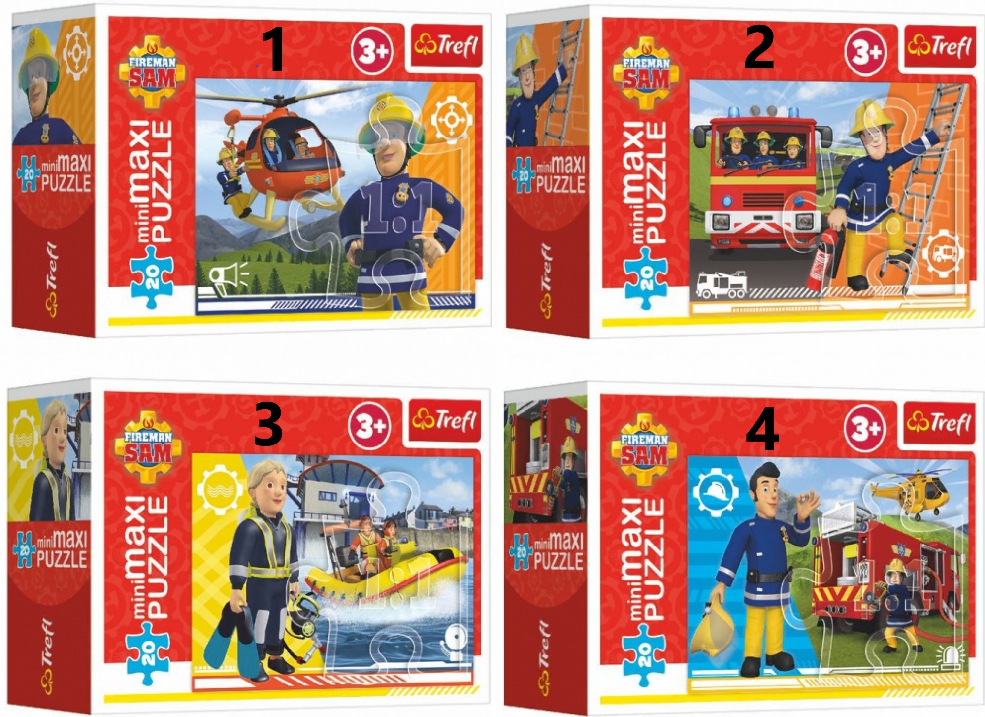 TREFL Puzzle Požárník Sam 20 dílků