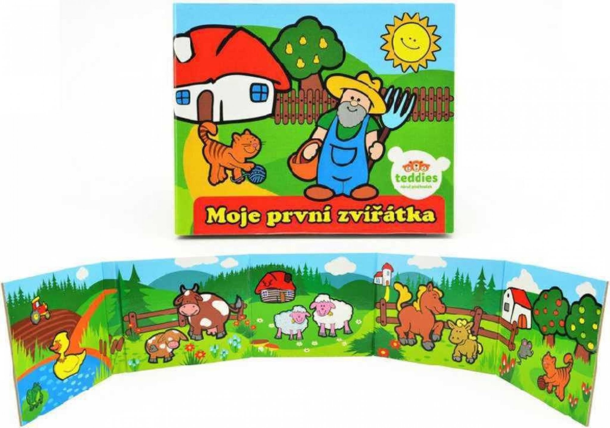  Knížka Leporelo Moje první zvířátka