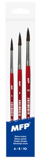 Štětec MFP kulatý set 3ks 6,8,10/1028F