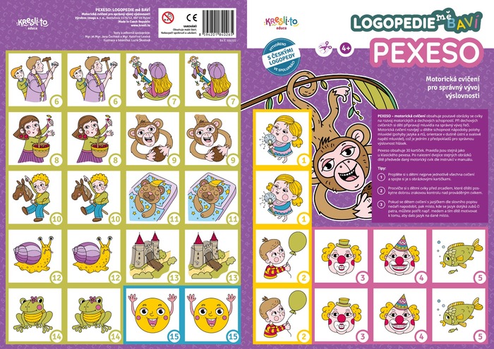 LOGOPEDIE mě BAVÍ Pexeso - Motorická cvičení