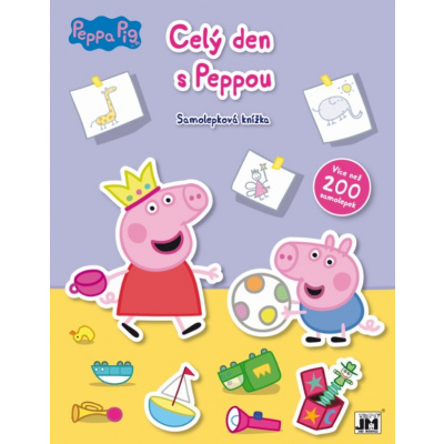 Celý den s Peppou - Samolepková knížka poškozená