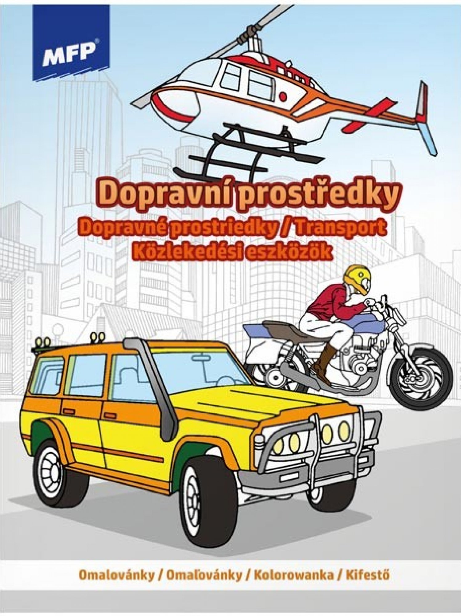 Omalovánky MFP A4 Dopravní prostředky