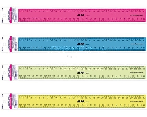 Pravítko barevné 30cm 