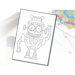 Šablona na pískování robot A4