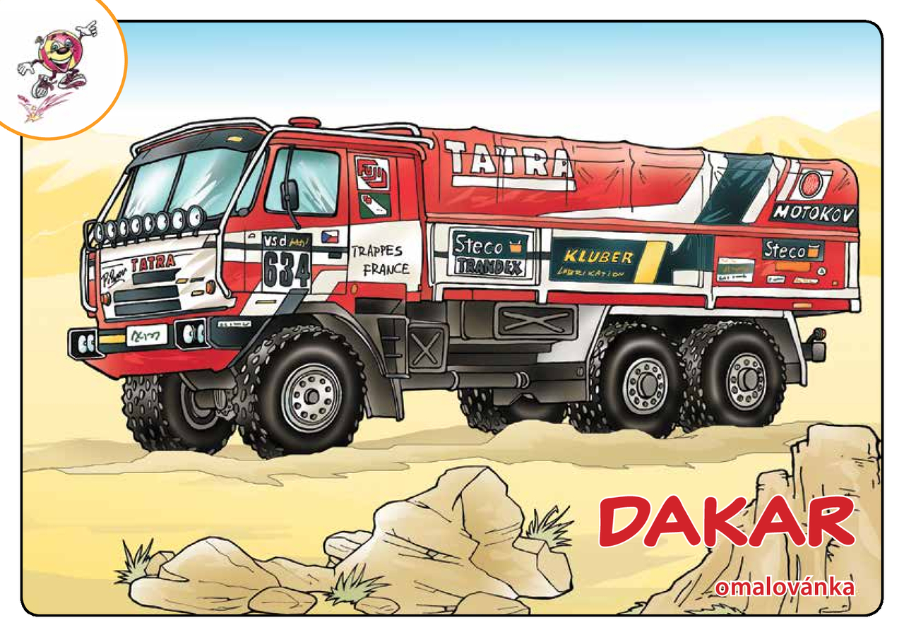Omalovánky Dakar A5