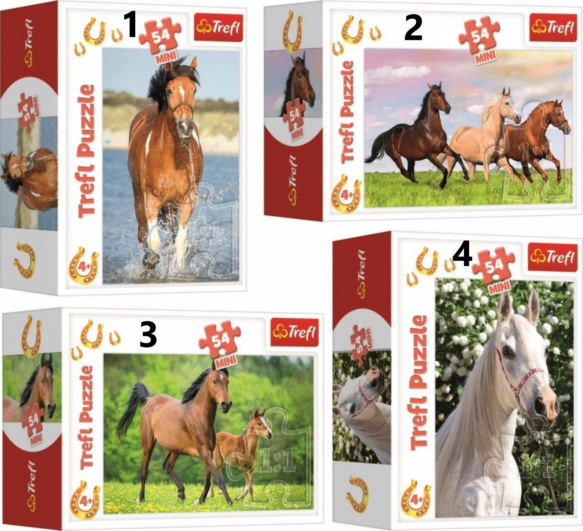TREFL Puzzle Svět koní 54 dílků