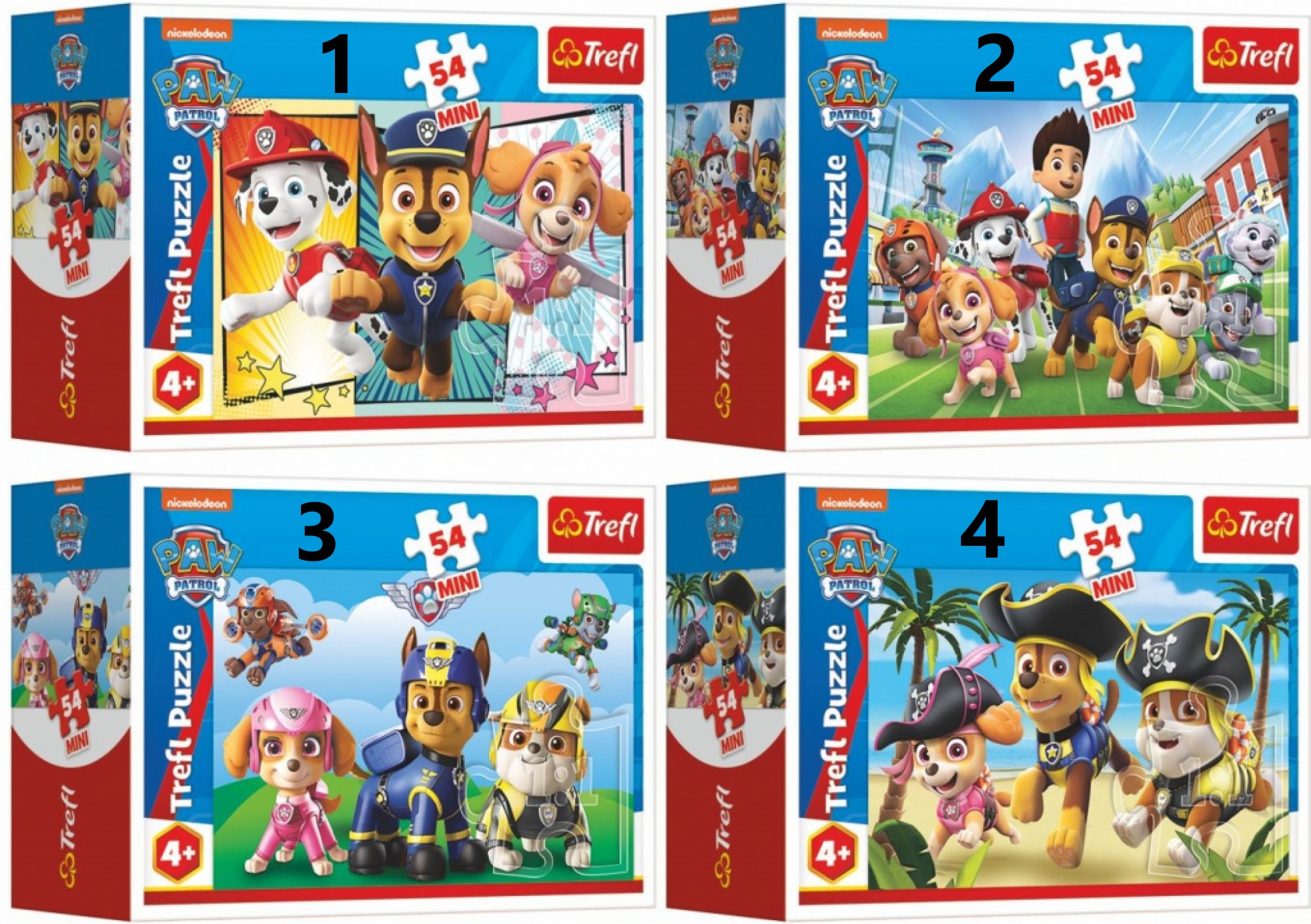 Puzzle Tlapková patrola 54 dílků