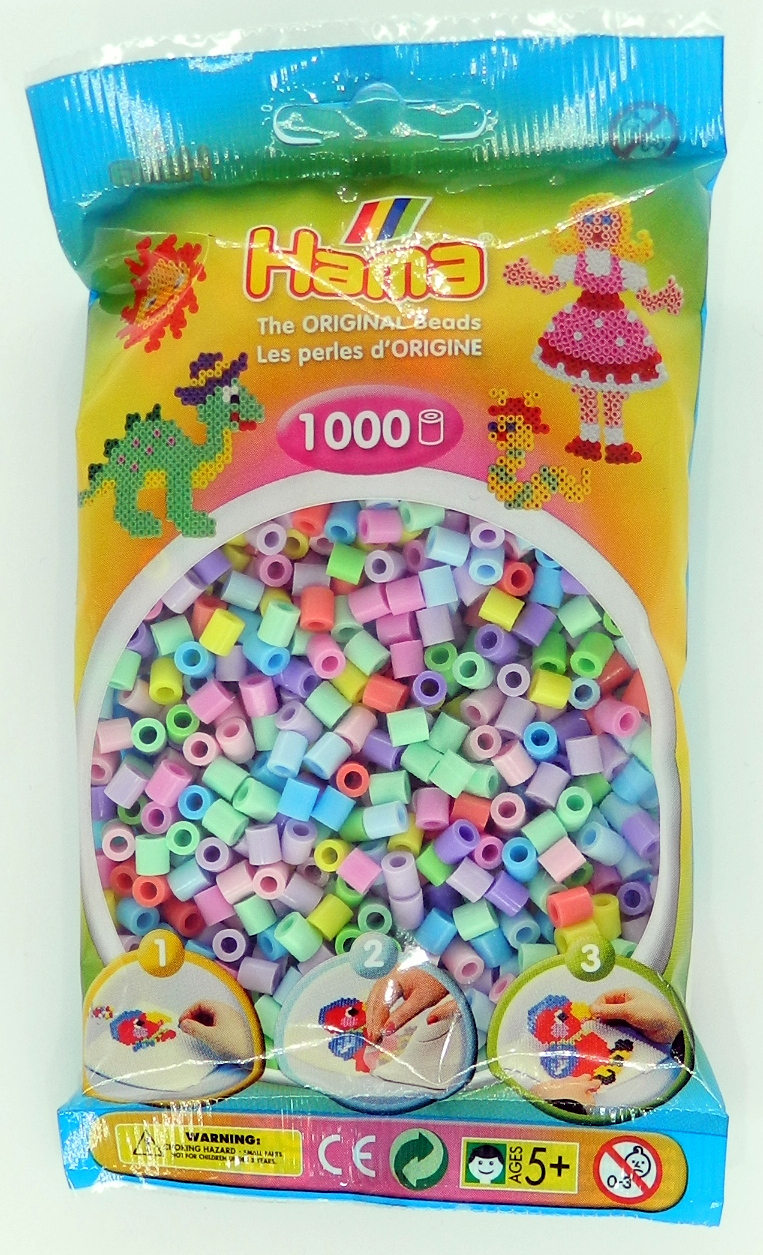 Zažehlovací korálky Hama MIDI pastelové barvy 1000ks