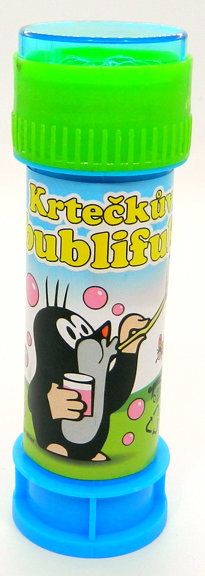 Bublifuk 50ml Krtek 11cm s bludištěm