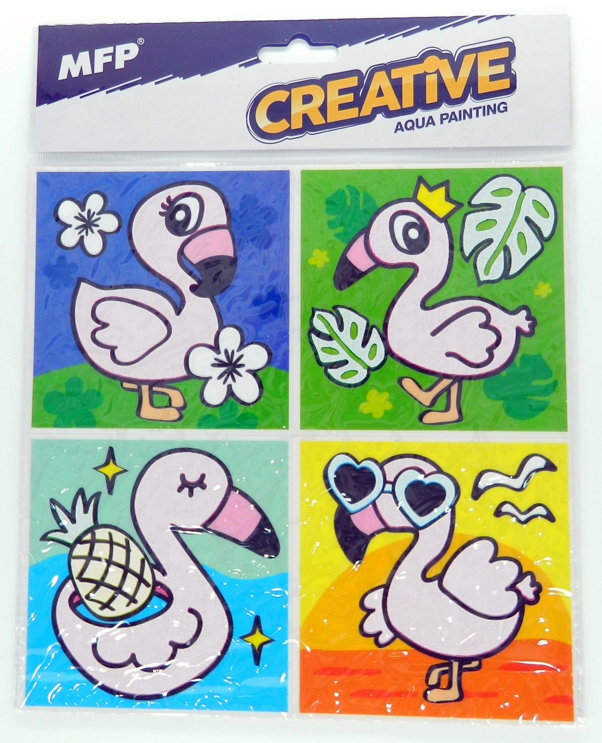 Fólie do koupelny 20x20cm plameňáci