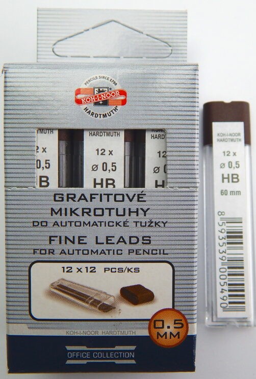 Tuhy 4152 HB pr.0,5mm grafitové