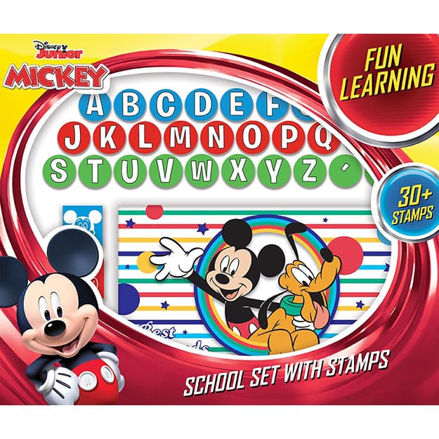 ŠKOLNÍ SET S RAZÍTKY MICKEY Poškozené 