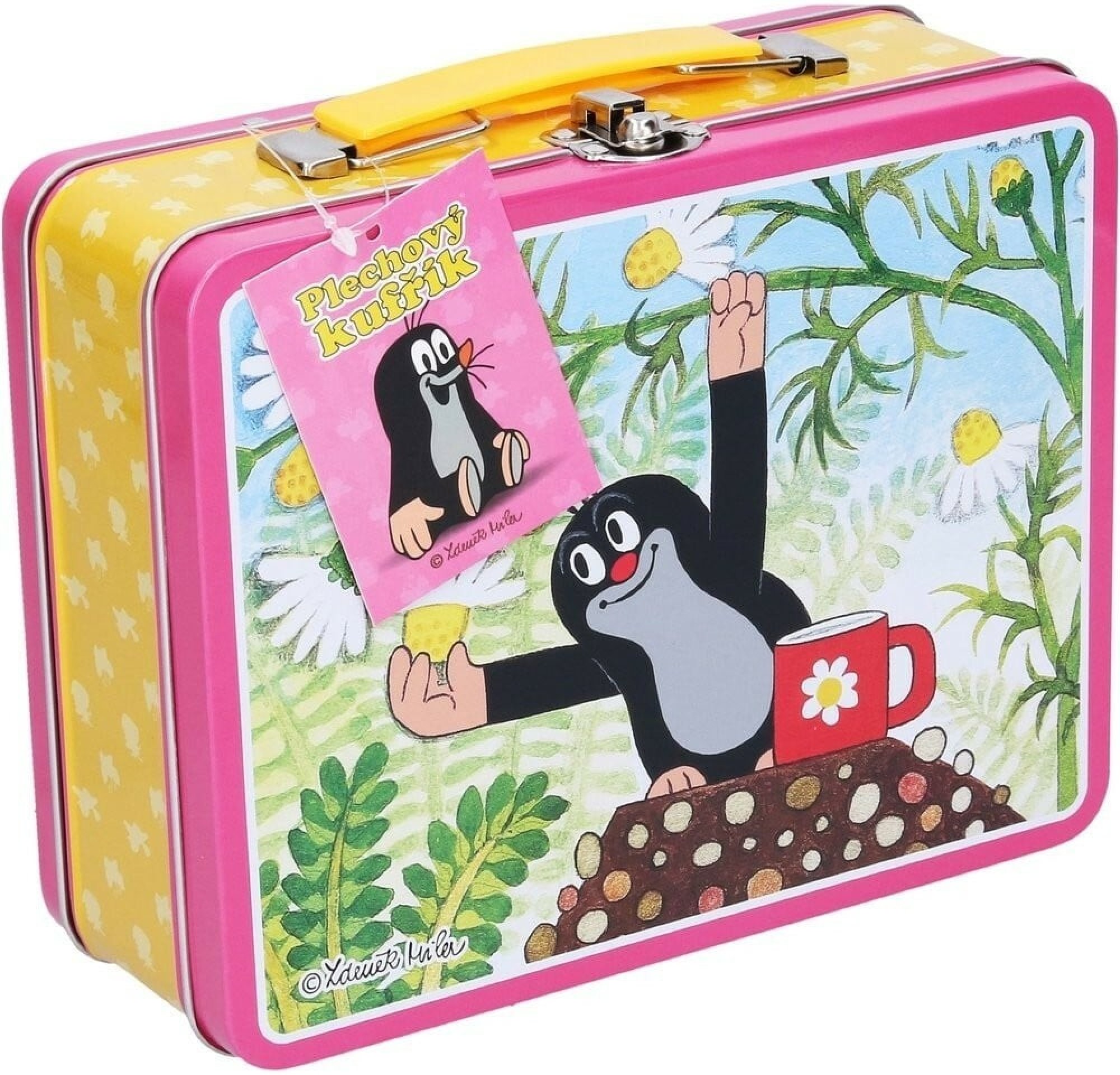 Kufr Krtek plech růžový