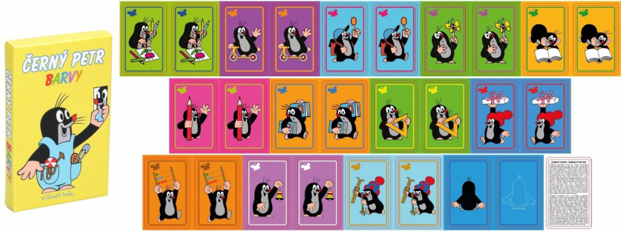 Černý Petr Krtek Barvy