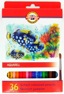 Koh-i-noor pastelky Aquarell 36ks Ryby