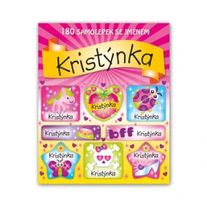 Veselé nálepky samolepky se jménem Kristýnka