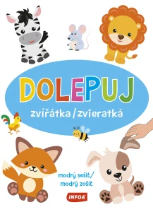 Dolepuj zvířátka modrý sešit Poškozený
