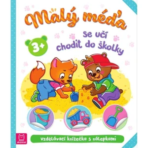 Malý méďa se učí chodit do školky Poškozený