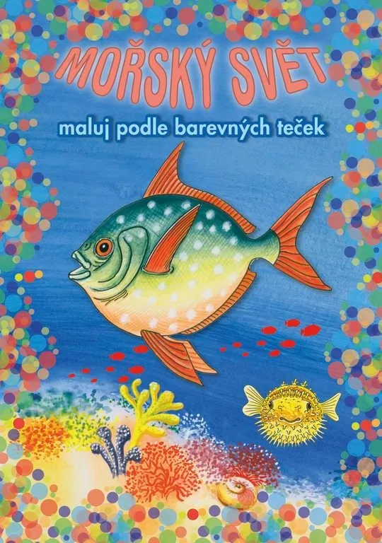 Mořský svět Maluj podle barevných teček maxi voskovky
