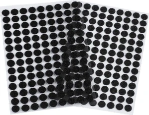 Suchý zip samolepicí kolečka, 10 mm černá