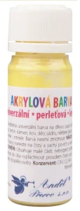 Akrylové barvy 15 g, LESK + PERLEŤ Žlutá