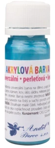 Akrylové barvy 15 g, LESK + PERLEŤ Modrá