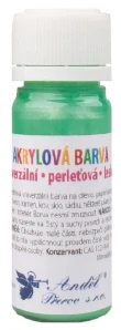 Akrylové barvy 15 g, LESK + PERLEŤ Zelená