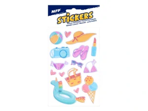 Samolepky 16x8cm Pláž