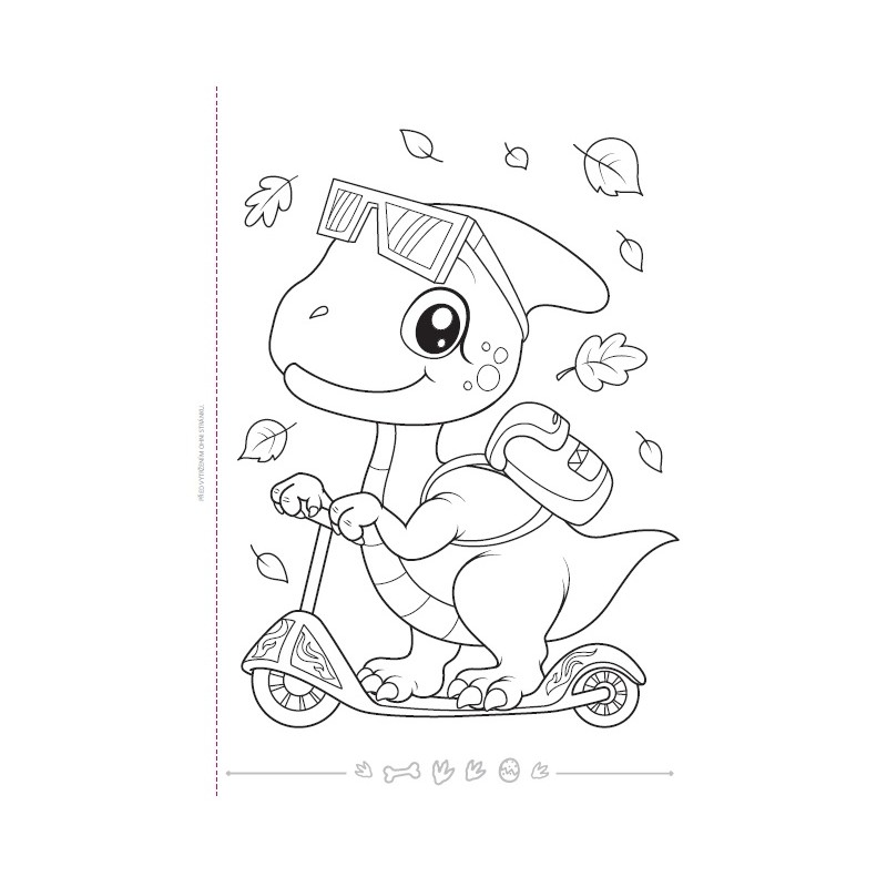 Omalovánka Veselí dinosauři Poškozené
