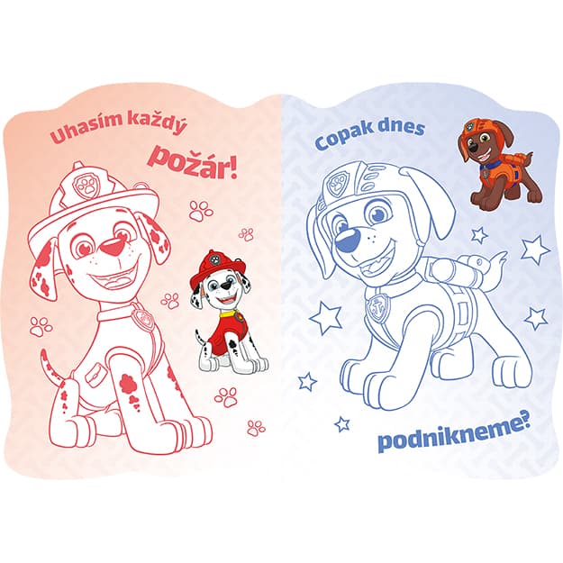Tvarované omalovánky Tlapková patrola