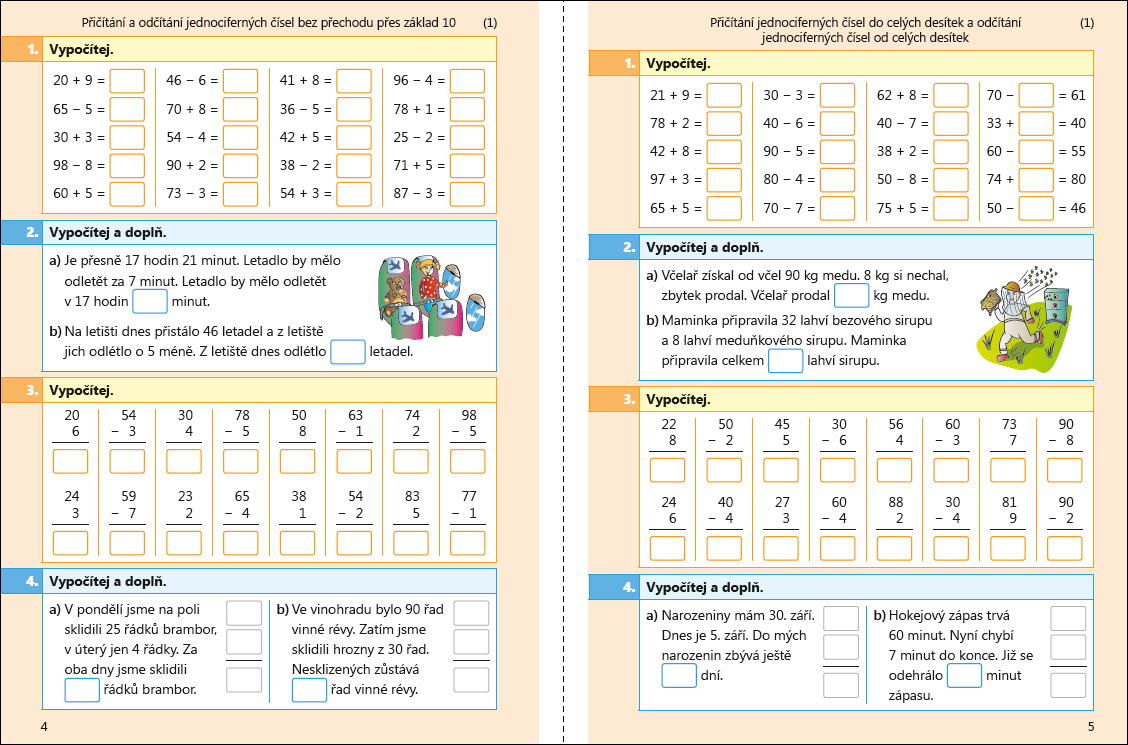 Testíky pro třeťáky – matematika, 1. díl (barevný pracovní sešit)