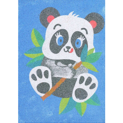 Šablona na pískování panda A5