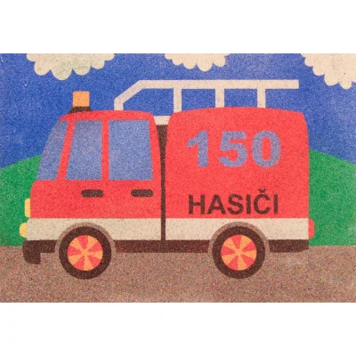 Šablona na pískování hasiči 150 A4