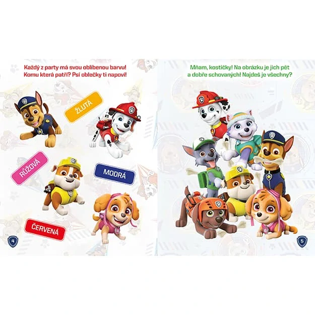 1000 samolepek s aktivitami Tlapková patrola poškozená