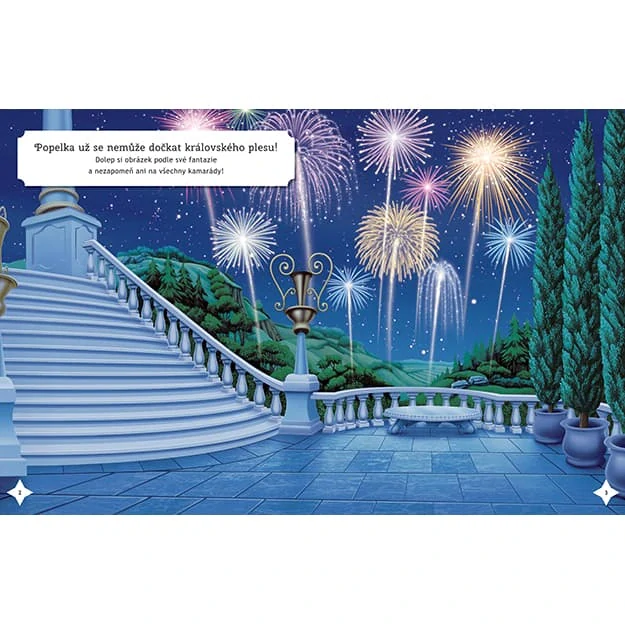 Disney Princezny - Samolepková knížka Poškozená