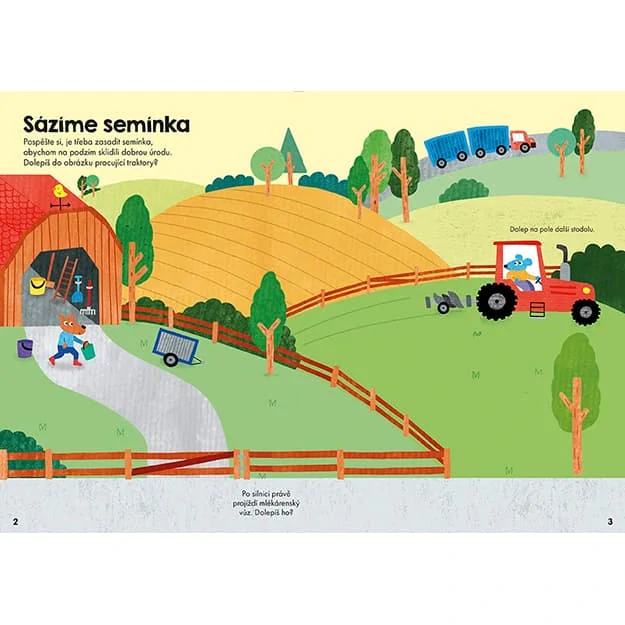 První samolepkování Traktory a náklaďáky