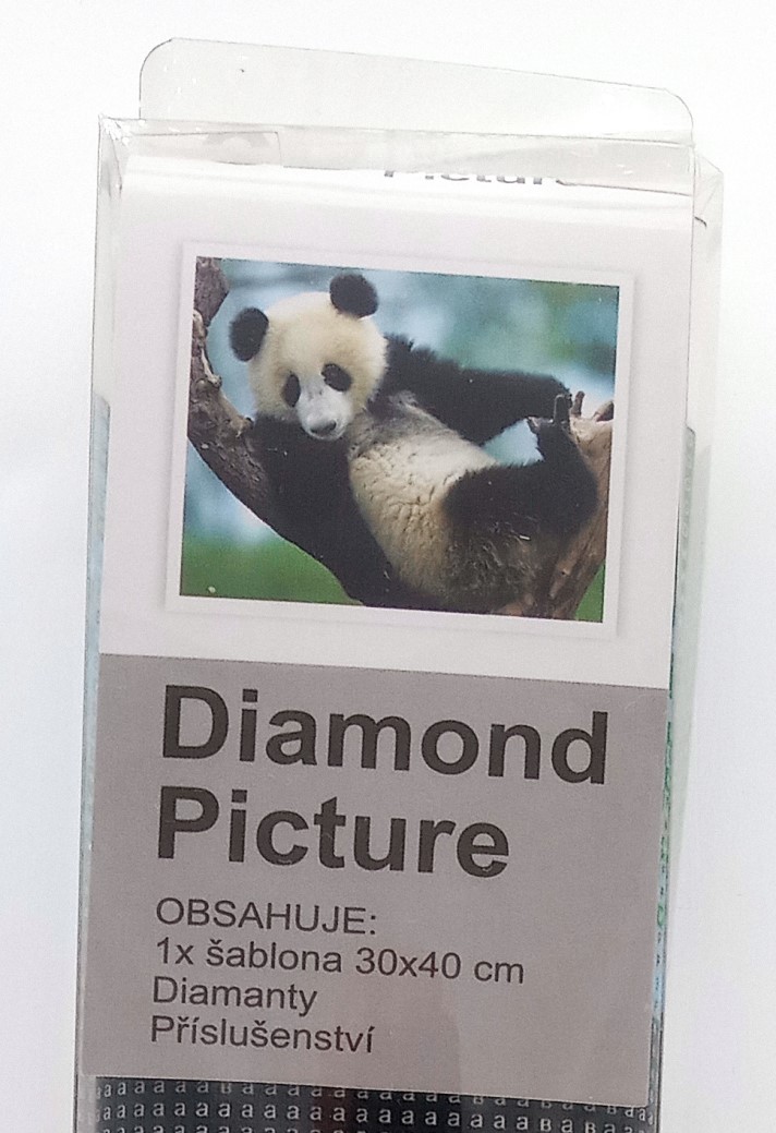 Kreativní set diamantový obrázek Panda 30x40cm