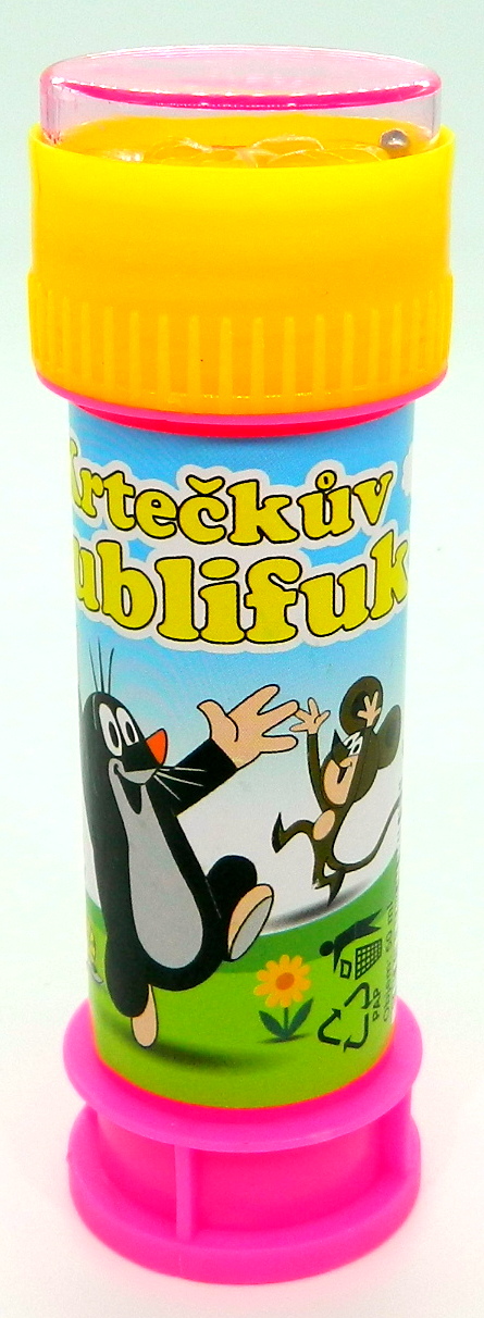 Bublifuk 50ml Krtek 11cm s bludištěm