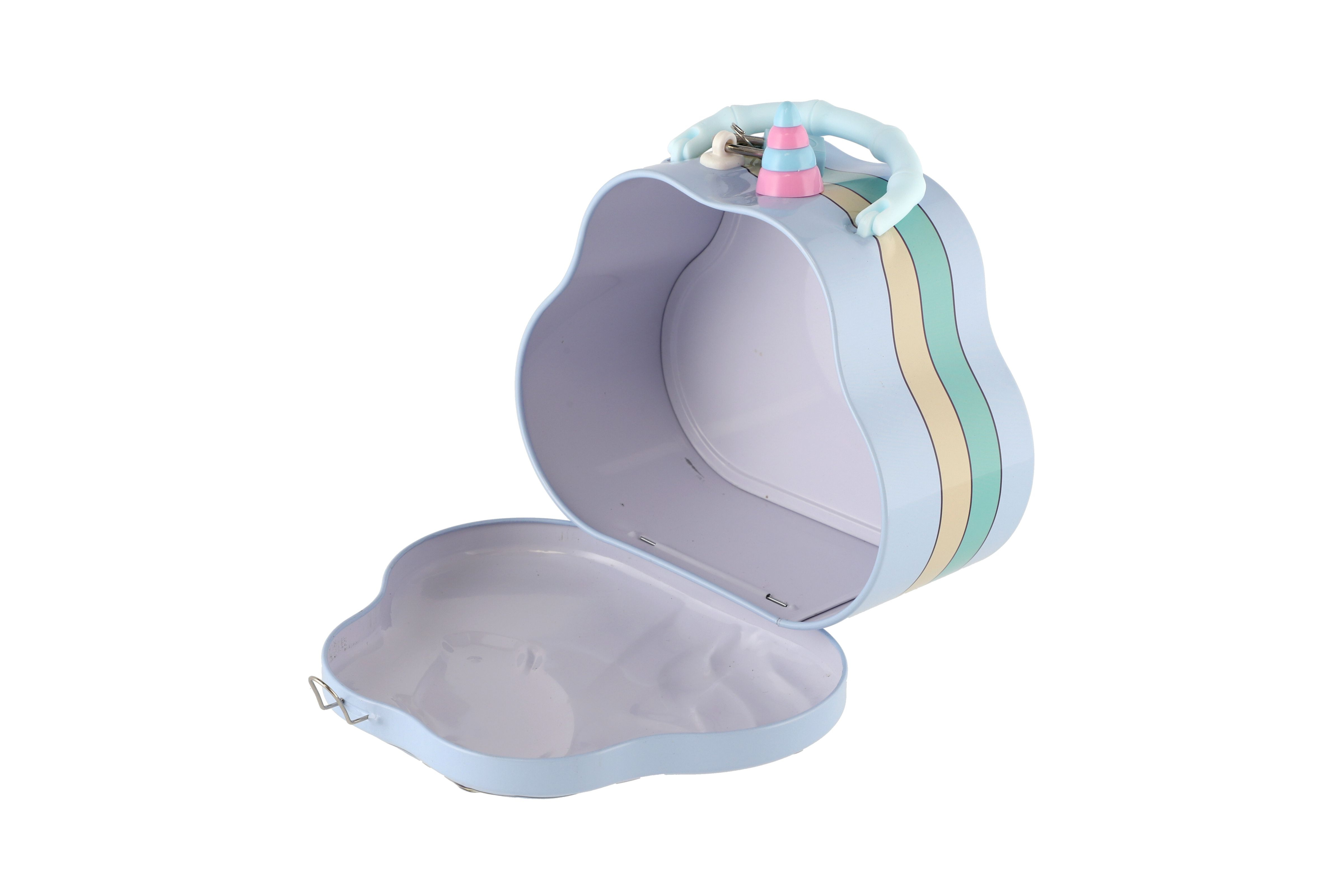 Pokladnička dinosaurus plechová se zámkem 18x13cm