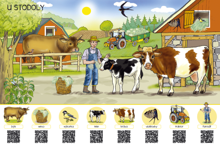 Živá farma - 56 zvuků s QR kódy Poškozený