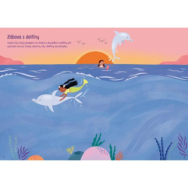 První samolepkování Třpytivé vodní víly Poškozené