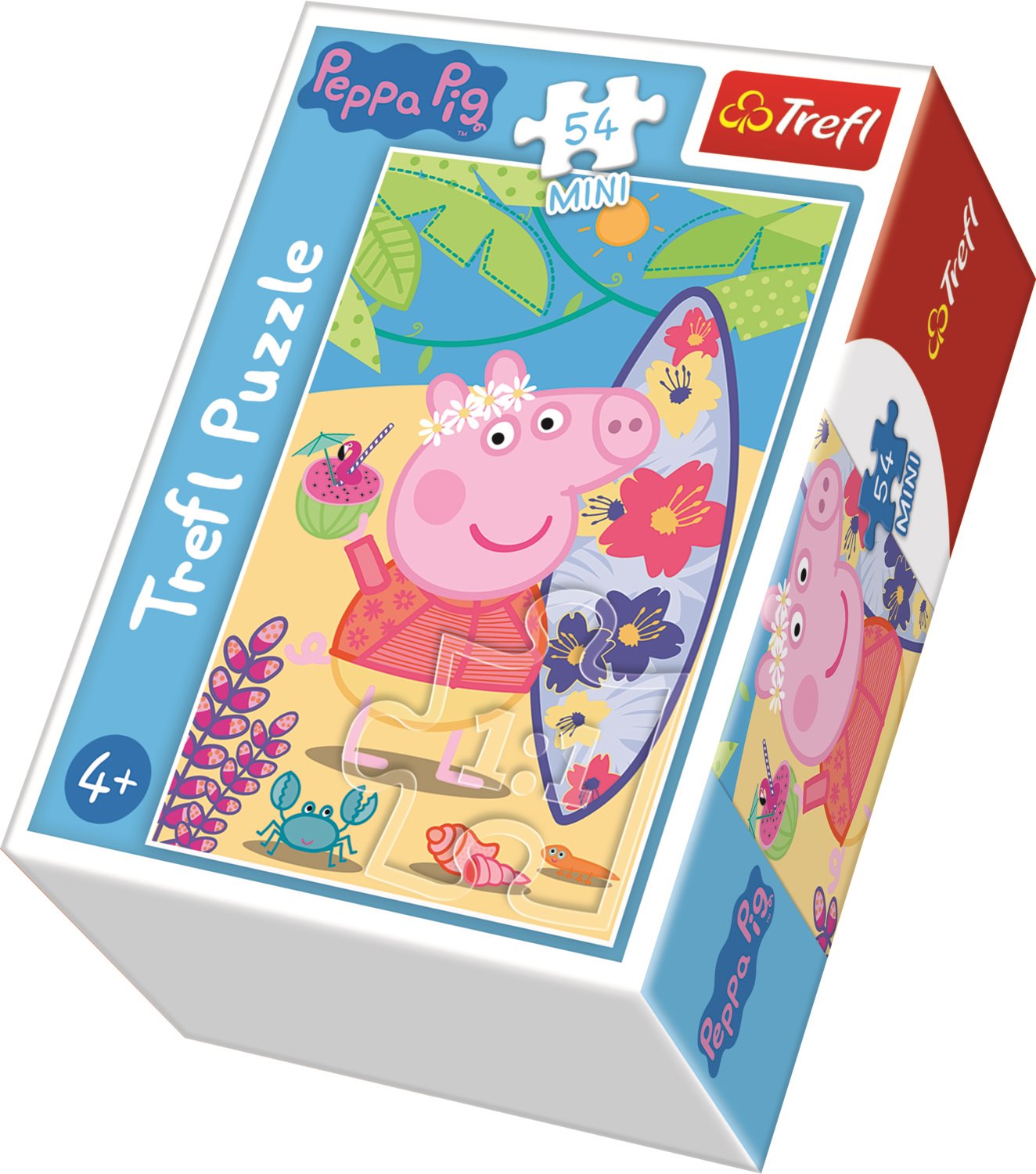 Puzzle Prasátko Peppa 54 dílků Kempování