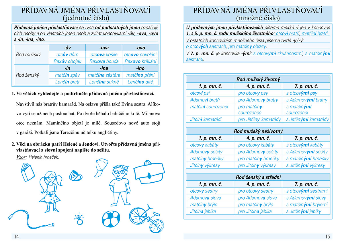 Procvičujeme pravopis přídavných jmen