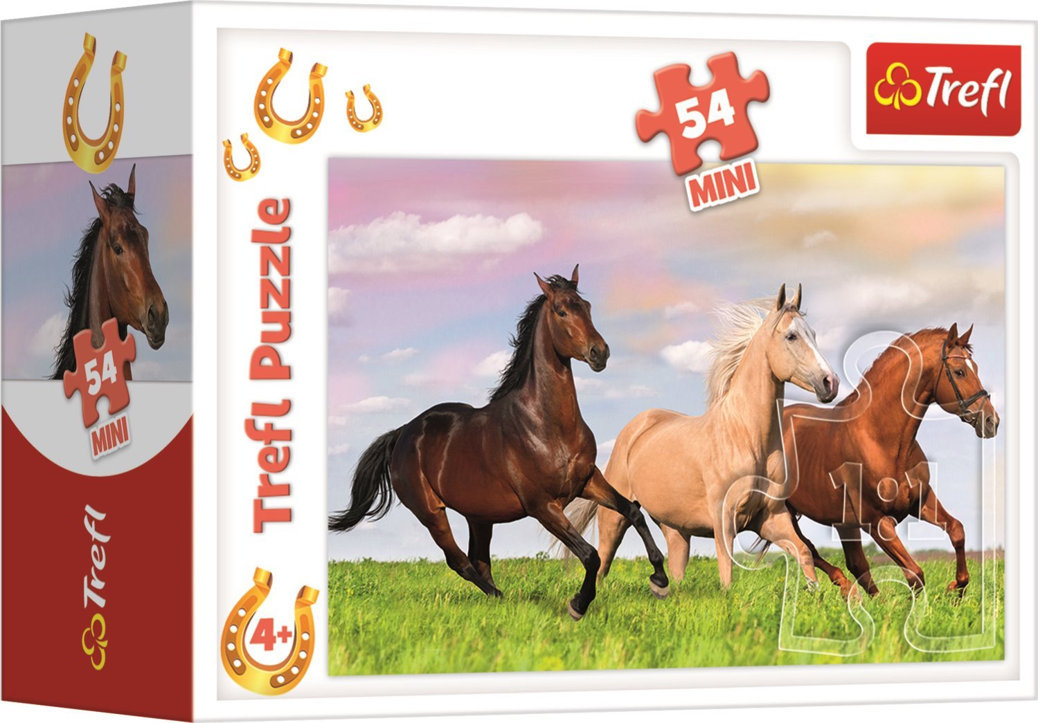 TREFL Puzzle Svět koní 54 dílků Osvěžení v řece