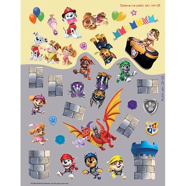 Samolepková knížka 500 Tlapková patrola poškozená