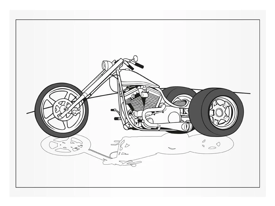 MFP Omalovánky Motorky
