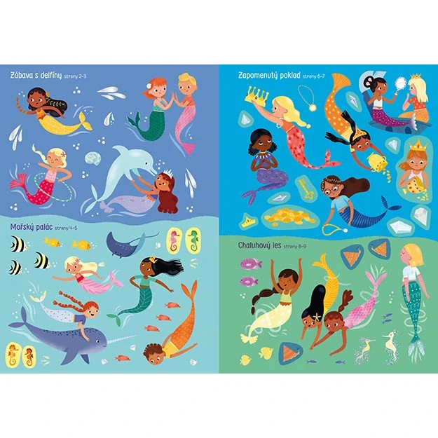 První samolepkování Třpytivé vodní víly Poškozené